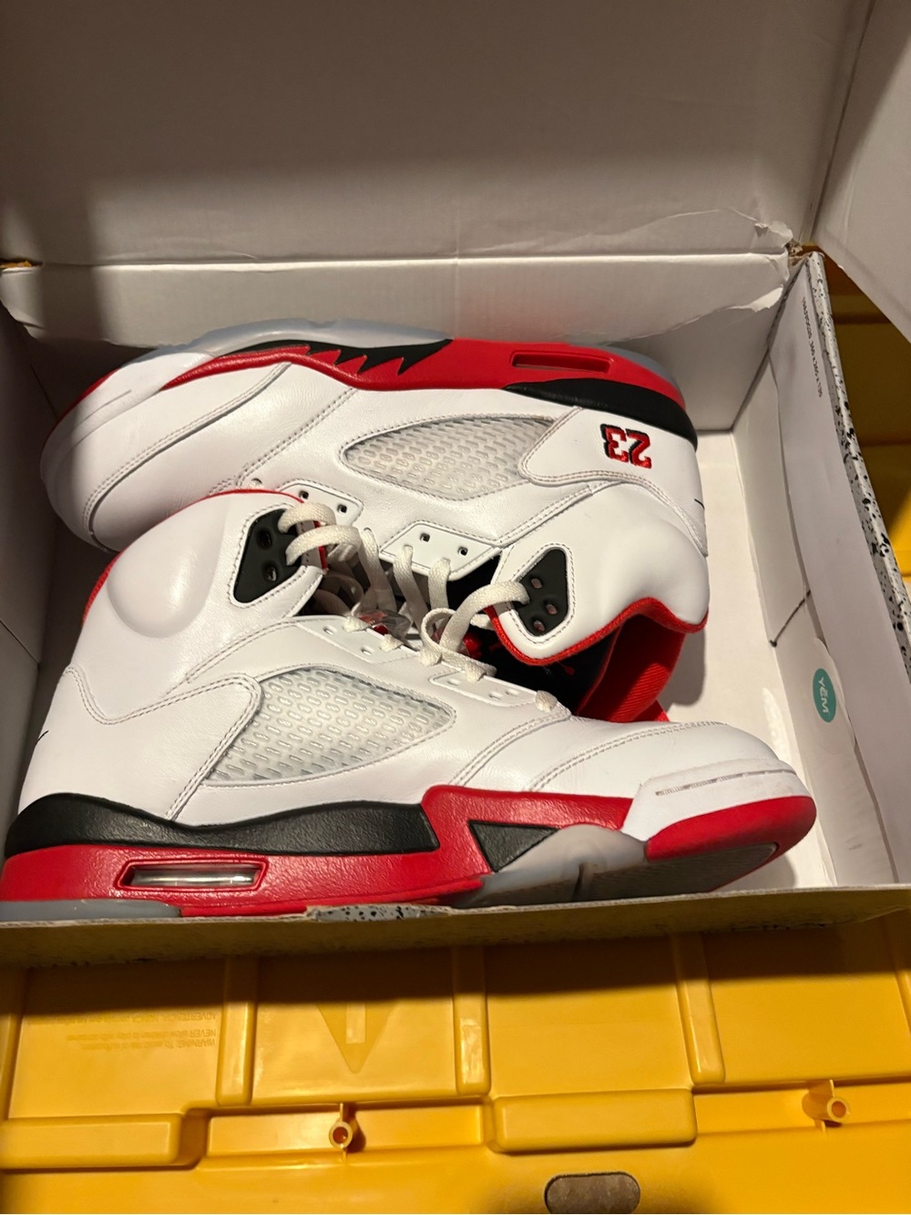 Jordan Menโs White, Red & Black Retro Basketball Sneakers
